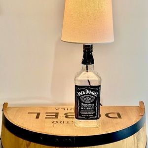 Jack Daniel’s Whisky Handmade Bottle Lamp.
